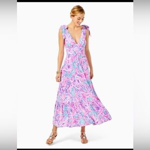 Lilly Pulitzer Maxi don’t be Jelly! 10* NWOT. &knotted headband matching - NWT